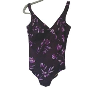 Miraclesuit purple bodyshaping swimsuit sz 12